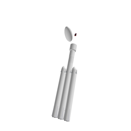 Space X star man launching out of the falcon heavy