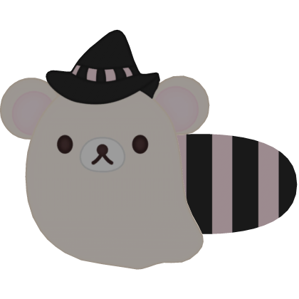 yellow kuma halloween ghost hairclip Roblox item