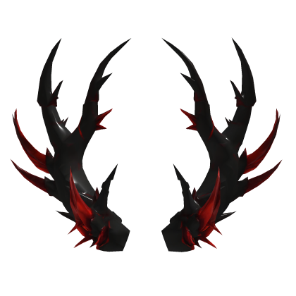 Dark Red Crystal Demon Horns Gothic Roblox item