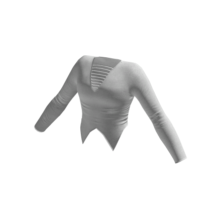 Triangle Hem Top (White Fabric)