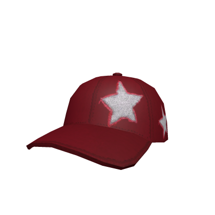 Y2K Star Baseball Cap Red Roblox item
