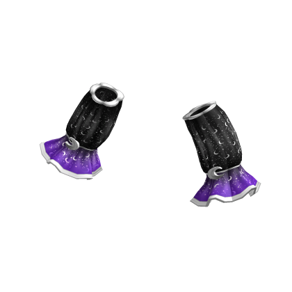 purple halloween ruffle arm warmers