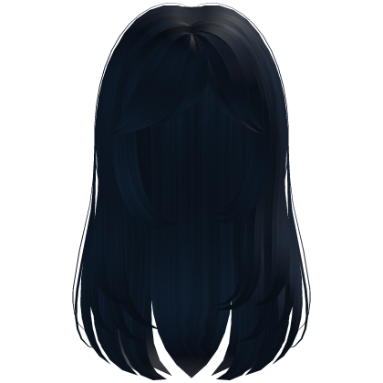 Wispy Wavy Casual Hair (Navy) Roblox item