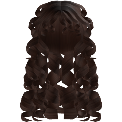 Summer Messy Super Curly Long Brown Hair Roblox item