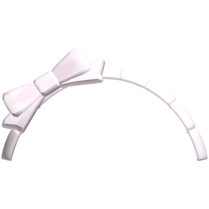 ♡ : cute ruffled bow headdress in pink Roblox item