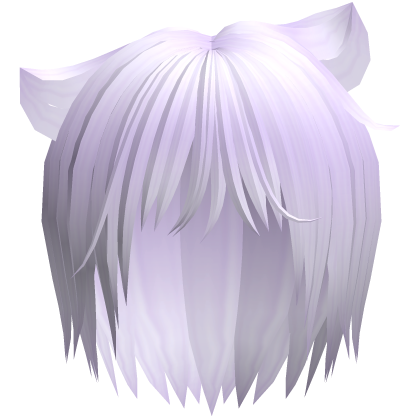 messy cute emo vkei catboy hair in purple