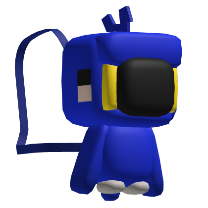 Blue Parrot Pixel Plushie Backpack [3.0]