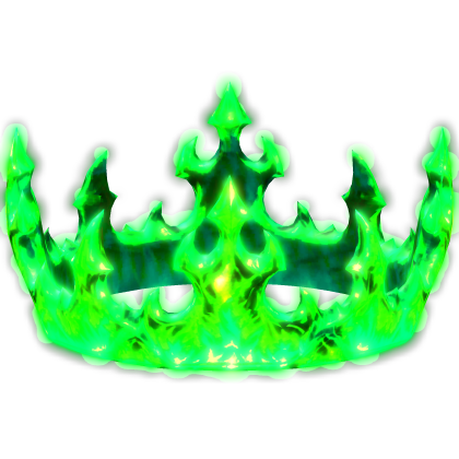 {Emissive} Y2k Thin-Mint Flame Crown