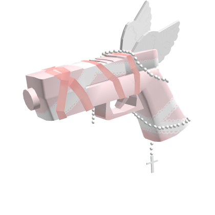 ♡ cute kawaii pastel pink angel pistol 