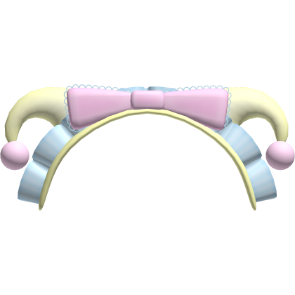 Cute Harlequin Jester Clown Pastel Hat