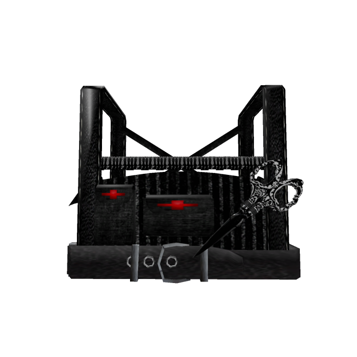 1.0 bat harness black halloween