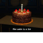 THE CAKE IS A LIE ######## the flag 2 fan group)