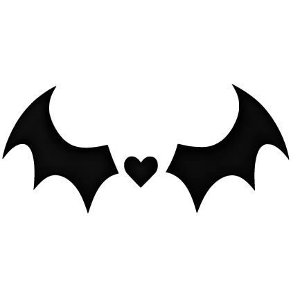 Cute Heart Bat Wing