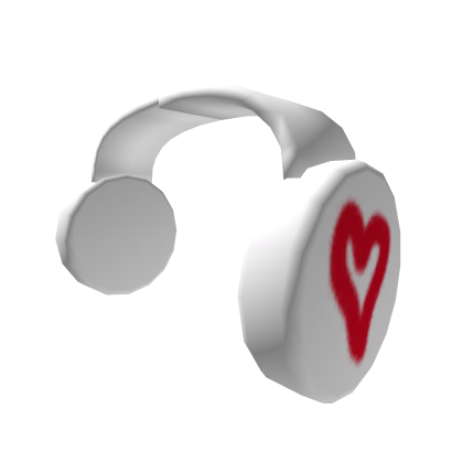White Heart Headphones