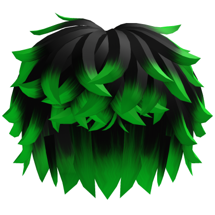 Black and Green Messy Hair thumbnail