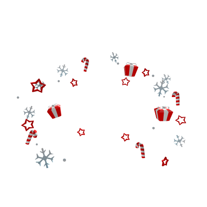 Christmas Aura with Snowflakes Gifts & Candy Canes