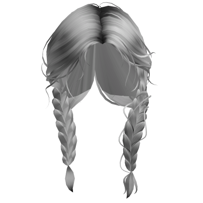 Cute Silver Messy Braids