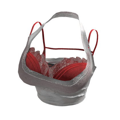 Y2K Layered White Halter Roblox catalog item