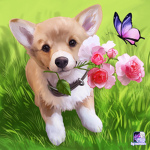 The adorable puppies