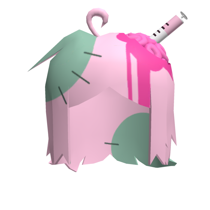 Zombie Halloween Syringe Low Poly Hair 