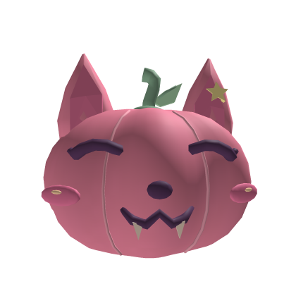 Cute Pumpkin Cat Head