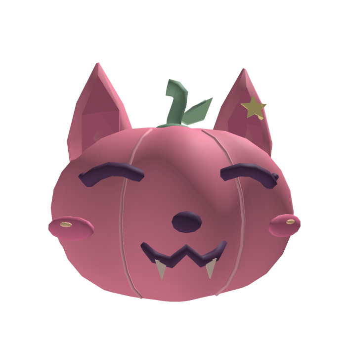 Cute Pumpkin Cat Head
