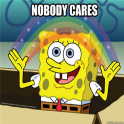 Nobody Cares MEME Roblox decal