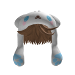 [FREE] Blue Bunny Beanie Messy Hair