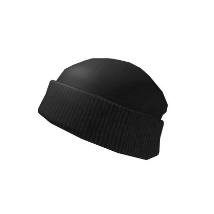 Cool Winter Beanie in Black (Hair Compatible)