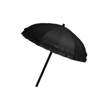 kawaii gothic ruffle parasol