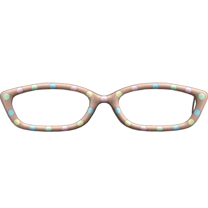 Star Polka Dot Glasses In Brown Roblox item