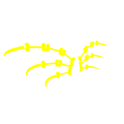 Glowing yellow wings