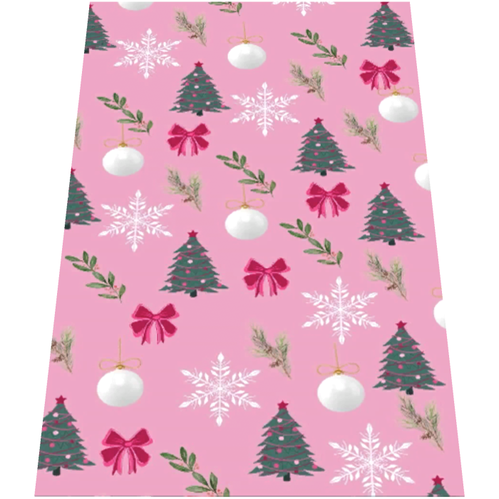 Pink Christmas Tree Snowflake Cape