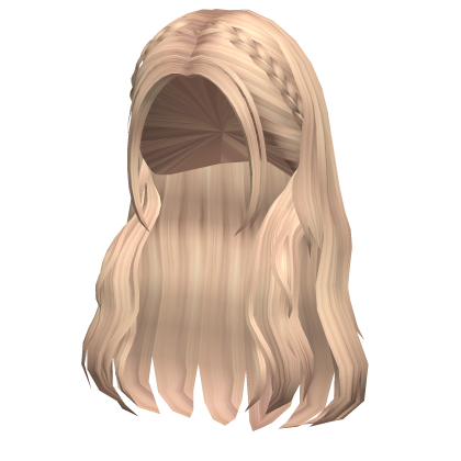 Preppy Braided Wavy Blonde Hair