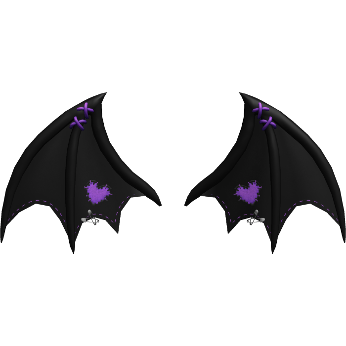 Cute Bat Wings – Black & Purple