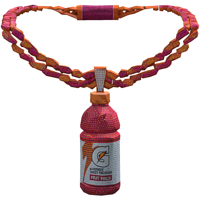 Iced Out Red Gadorade Chain Necklace