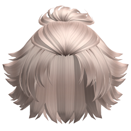 Wavy Anime Ponytail Boy Hair (Platinum) Roblox item