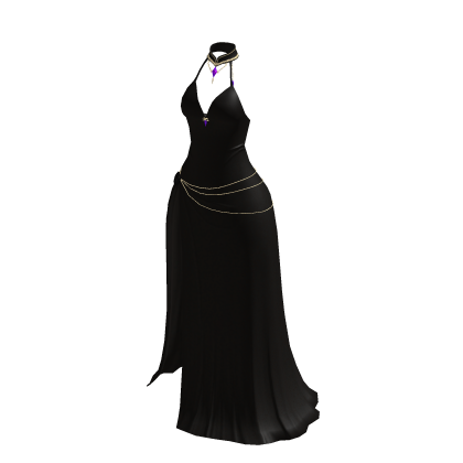 ♾️ Black majestic evening gown thumbnail