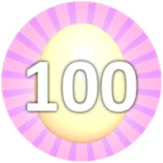 Hatch 100 Eggs Roblox badge thumbnail
