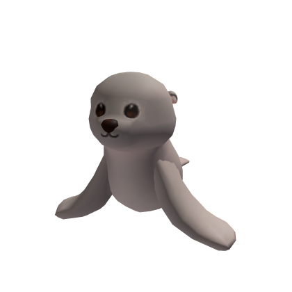 Roblox Item Cute Grey Seal Pet