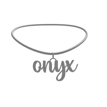 Onyx Necklace Silver 3.0