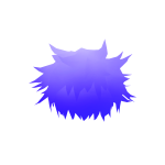 Glowing Gojo Purple Hair