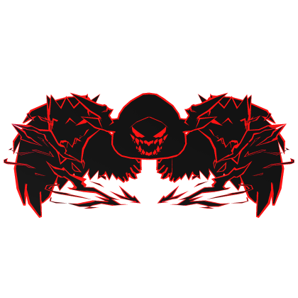 Cartoony Red Hood Aura Dragon Wings Combo