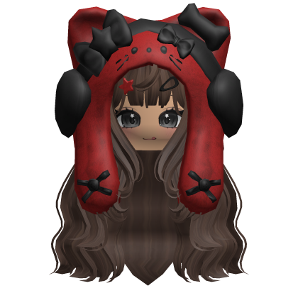 Brown Cute Cozy Kitty Hood Hair