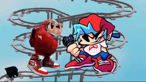 Cart Ride into FNF & AmongUs 