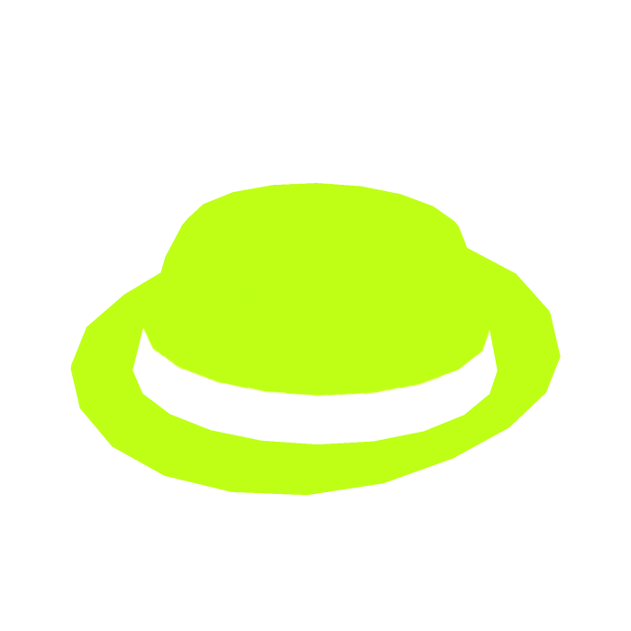 Green Neon Fedora