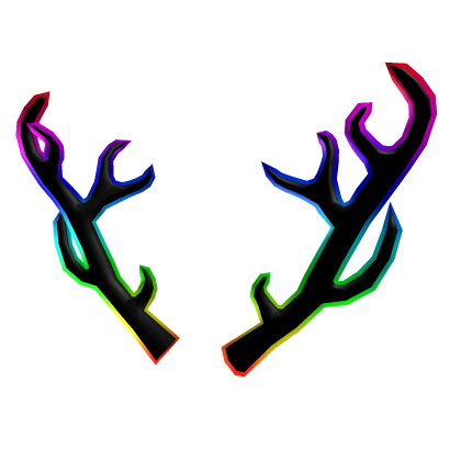 Cartoony Rainbow Antlers