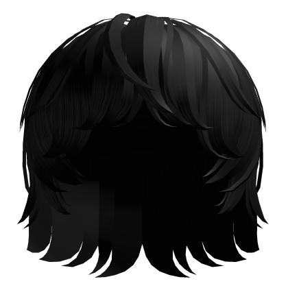 Black Short Modcut Clean Hair Roblox item