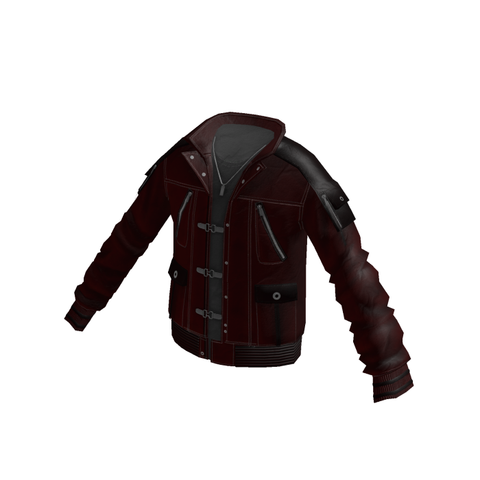 Ribbed Sleeve Bomber Jacket (Maroon)