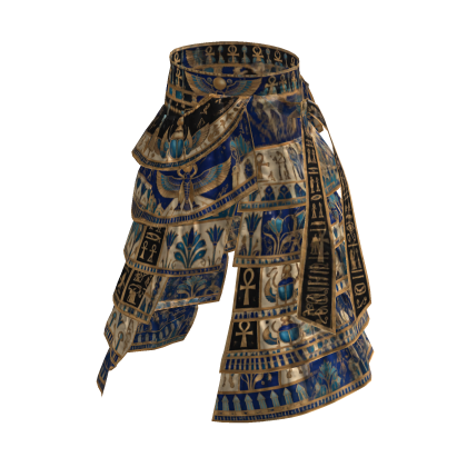 Blue Egyptian Gold Symbol Layered Pants [PBR]
